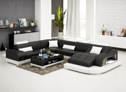 Sofa living landscape U-shaped corner sofa couch set upholstery big XXL sofas couches